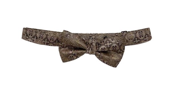 Gold Patterned Bow Tie