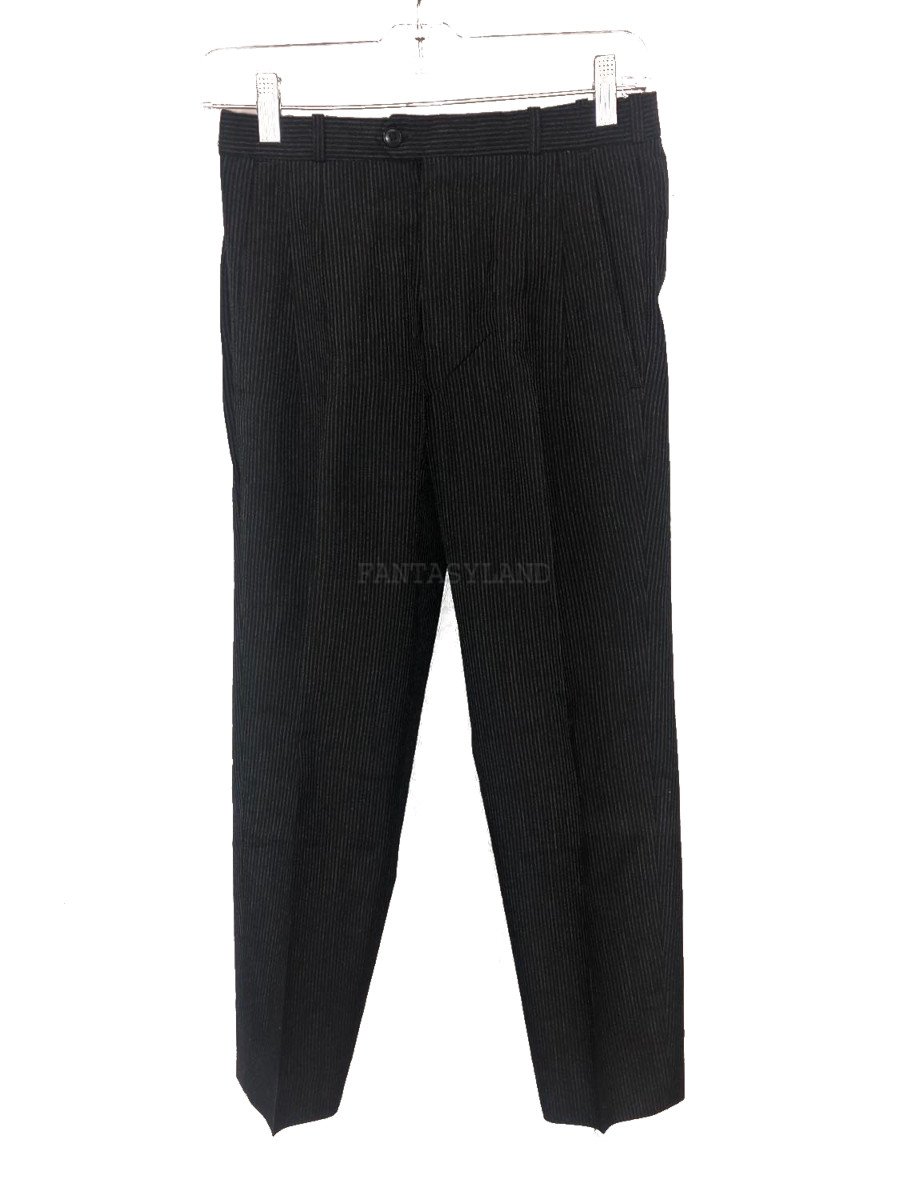 Black Pinstriped Pants Size 28