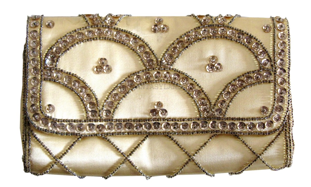 Beaded Gold Purse