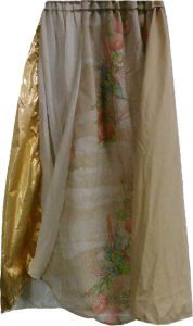 Gold 4-color Skirt, Size Ch Md-Adult XLg
