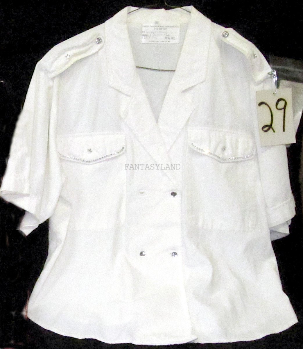 White Cowgirl Shirt Size Md - Lg