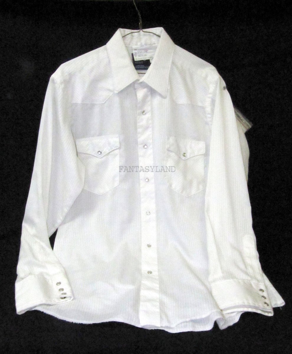 Western Cowboy Shirt White