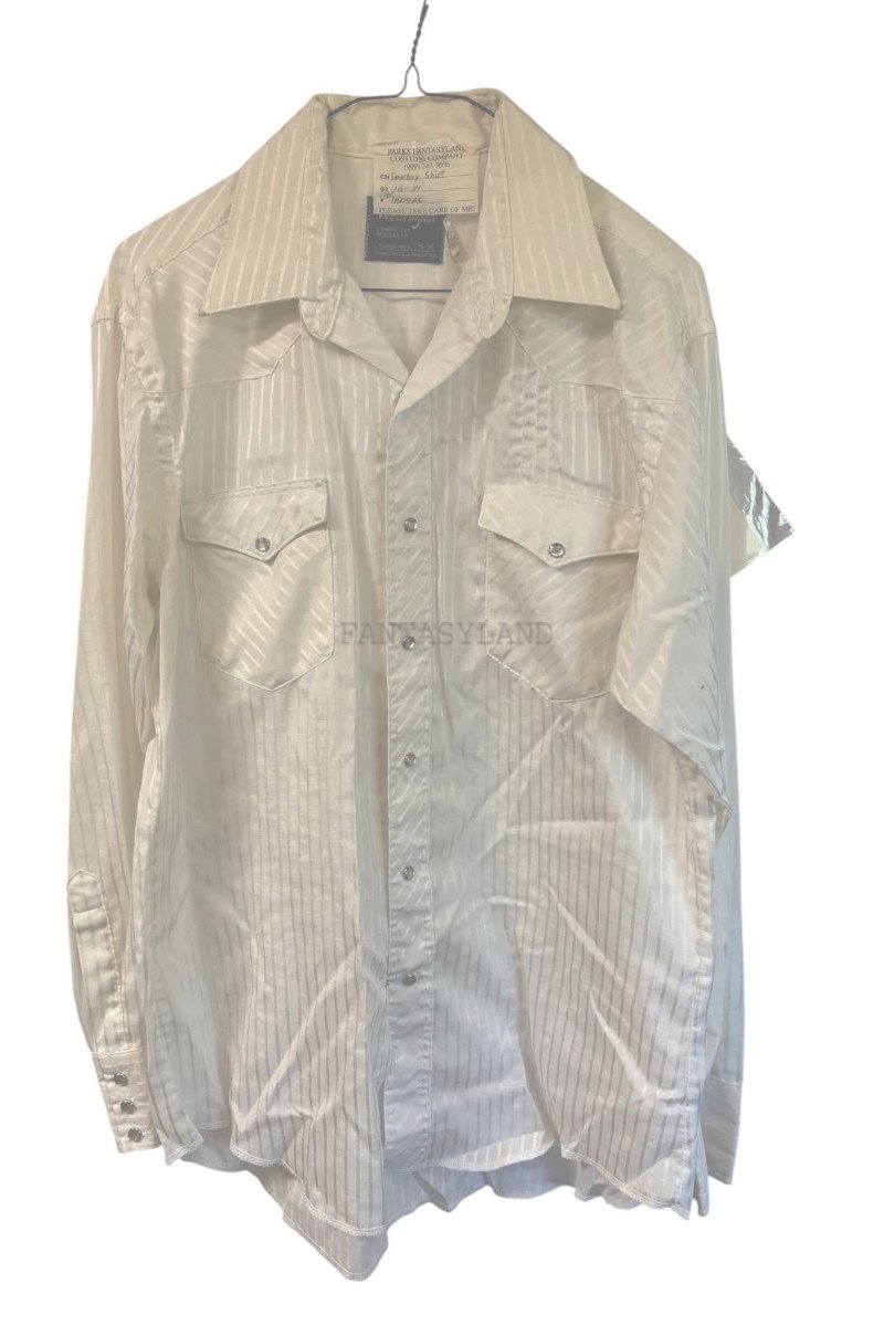 White Cowboy Shirt Large