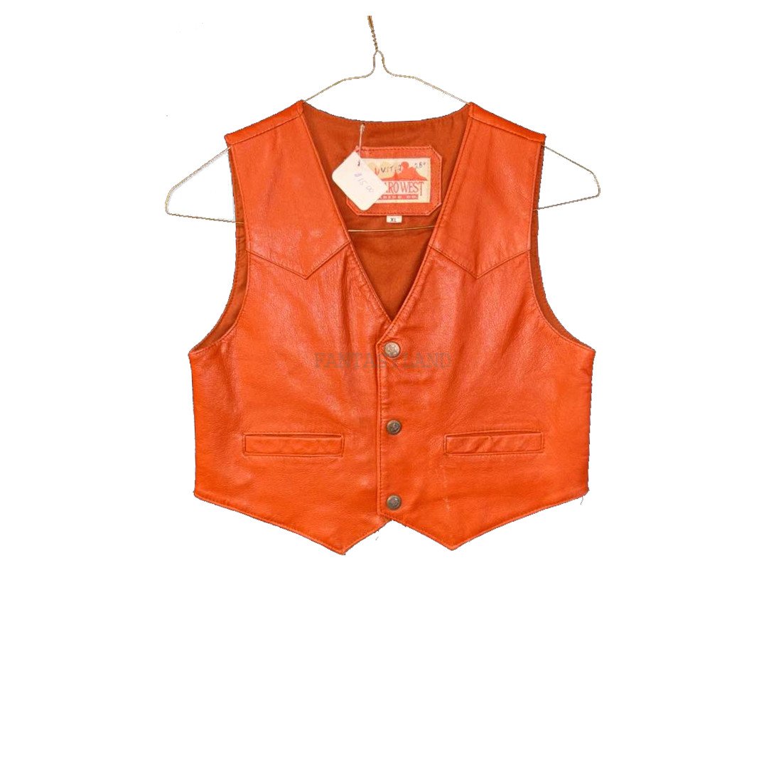 Leather Cowboy Child Vest