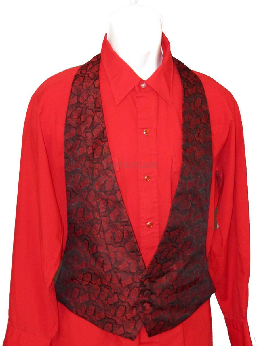 Red Brocade Vest
