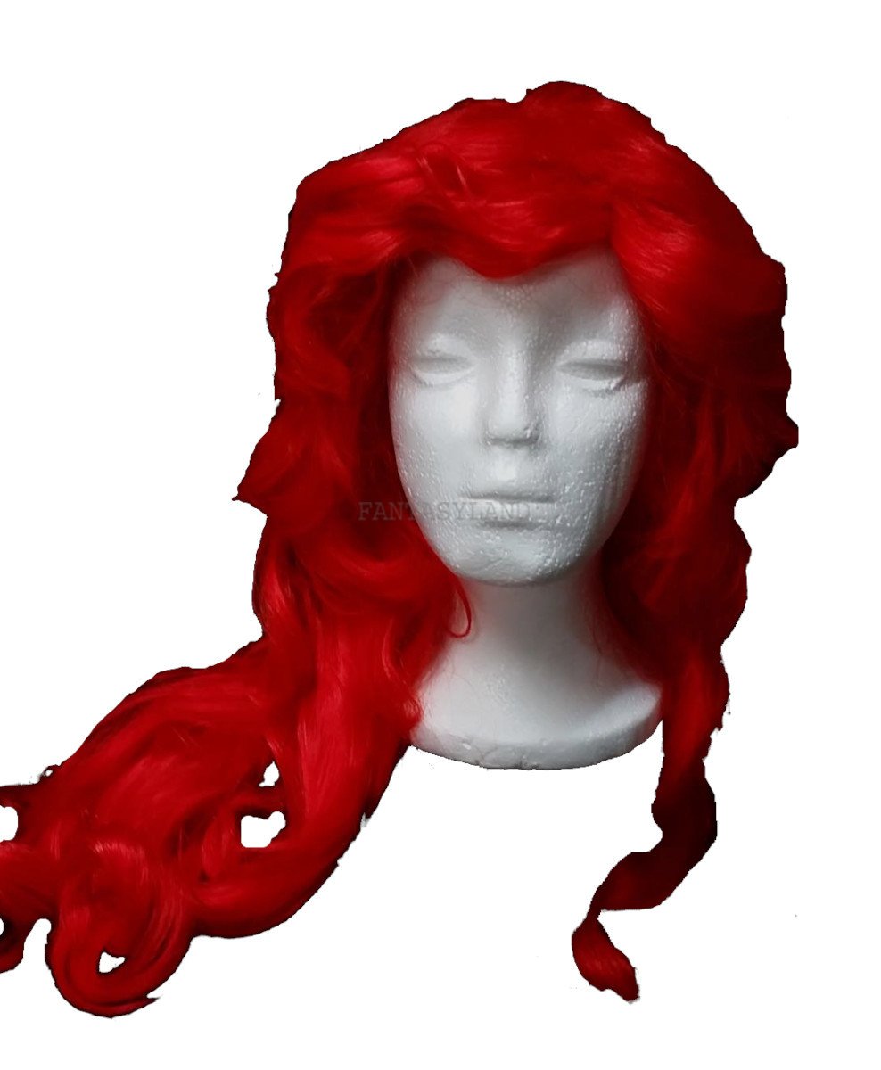 Red Long Wig Mermaid Red Long Wig Mermaid